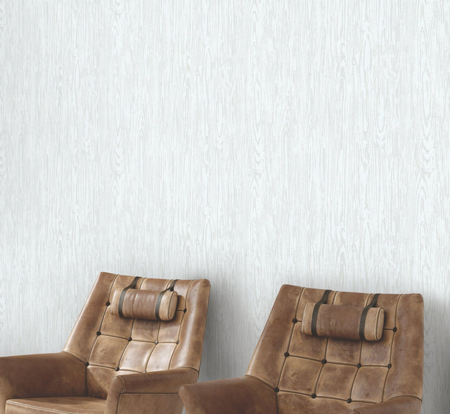 Heartwood Whitewash Woodgrain Vinyl Wallpaper - York RRD7601N