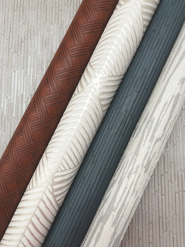 Heartwood Smoke Vinyl Non Woven Wallpaper with Cerused Woodgrain Texture - York RRD7602N