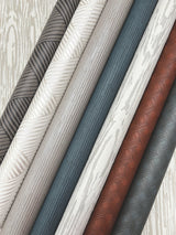 Heartwood Smoke Vinyl Non Woven Wallpaper with Cerused Woodgrain Texture - York RRD7602N