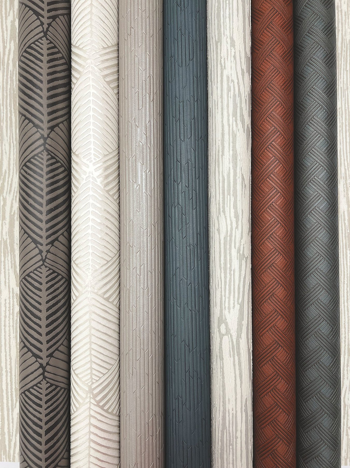 Heartwood Smoke Vinyl Non Woven Wallpaper with Cerused Woodgrain Texture - York RRD7602N