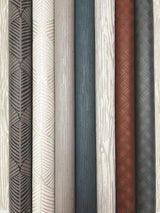 Heartwood Smoke Vinyl Non Woven Wallpaper with Cerused Woodgrain Texture - York RRD7602N