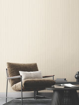 Vintage Tin Pearl Trax Wallpaper with Corrugated Metallic Texture - York RRD7604N