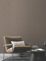 Vintage Tin Burnished Bronze Wallpaper with Industrial Metallic Corrugated Texture - York RRD7605N