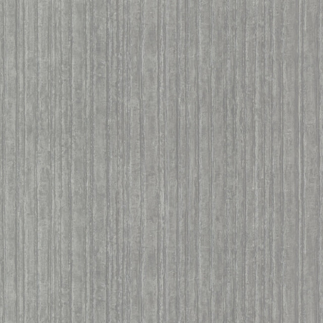 Vintage Tin Brushed Nickel Wallpaper with Industrial Corrugated Metal Look - York RRD7606N