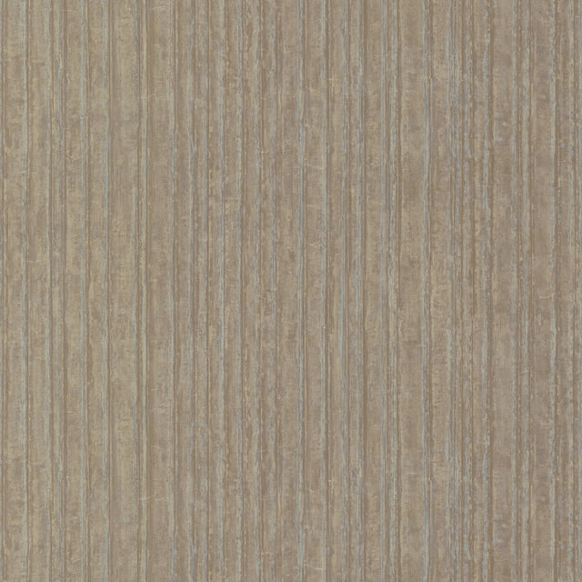 Vintage Tin Satin Brass Wallpaper with Corrugated Metallic Texture - York RRD7607N