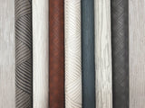Calliope Fog Transit Geometric Fabric-Backed Vinyl Wallpaper - York RRD7613N