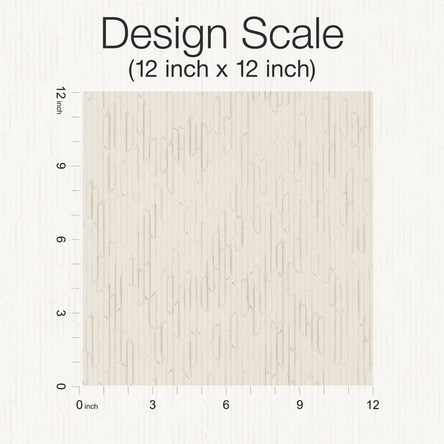 Calliope Pearl Trax Geometric Wallpaper - Ronald Redding RRD7614N