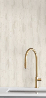 Calliope Pearl Trax Geometric Wallpaper - Ronald Redding RRD7614N