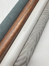 Newel Natural White Textured Stripe Wallpaper - York RRD7623N