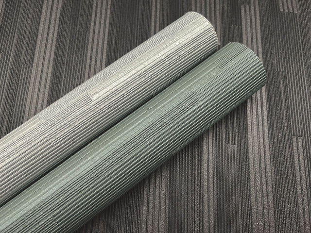 Newel Aluminum Wallpaper with Textured Vertical Stripe Motif - York RRD7624N