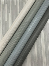 Newel Aluminum Wallpaper with Textured Vertical Stripe Motif - York RRD7624N