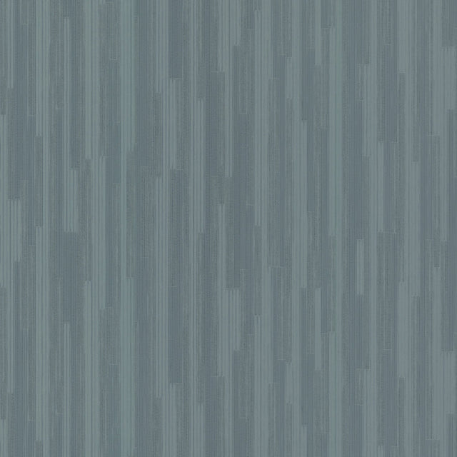 Newel Slate Blue Textured Stripe Wallpaper - York RRD7625N