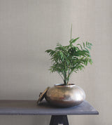 Rugged Linen Featherstone White Wallpaper with Textured Linen Weave - York RRD7636N
