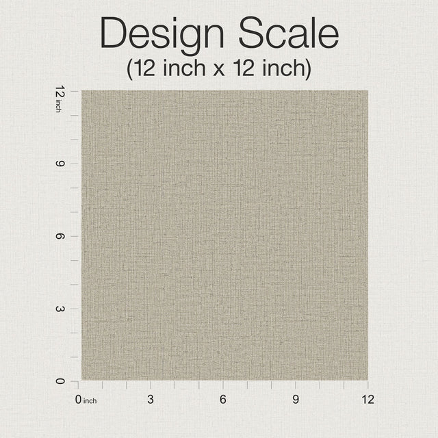Rugged Linen Jute Wallpaper with Textured Linen Weave - York RRD7638N