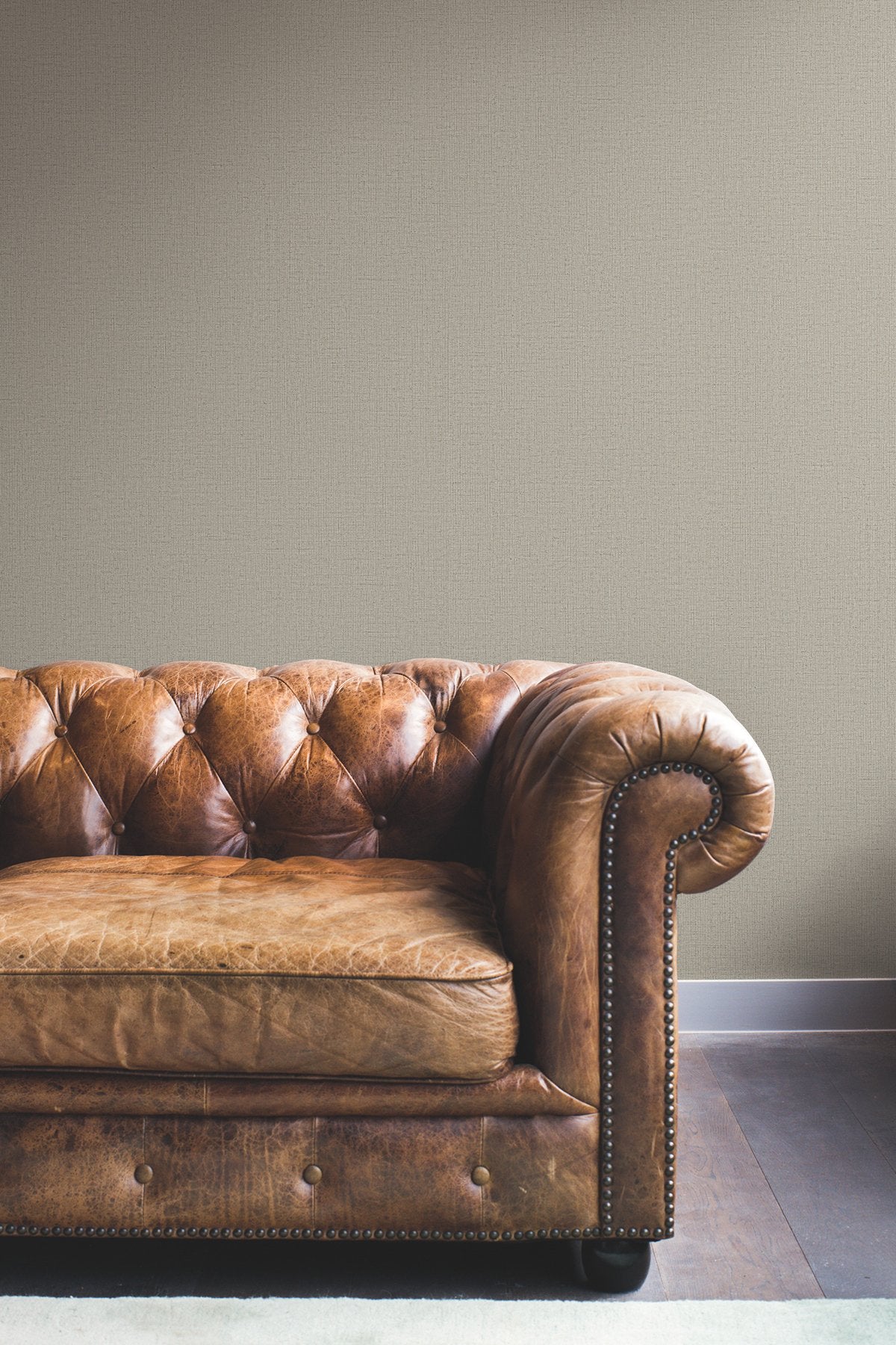 Rugged Linen Jute Wallpaper with Textured Linen Weave - York RRD7638N