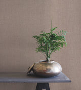 Rugged Linen Sequoia Wallpaper with Textured Linen Weave - York RRD7641N