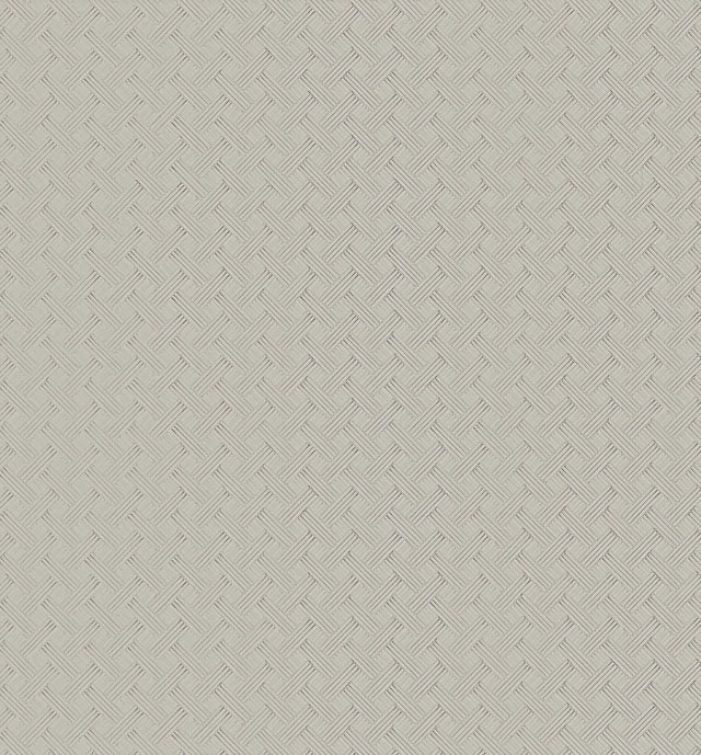 Wickwork Pearl Trax Wallpaper with Textured Geometric Weave - York RRD7647