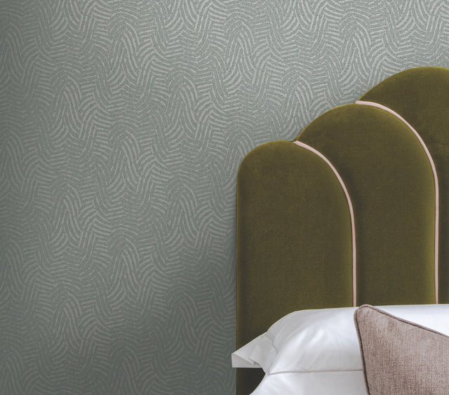 Helix Juniper Wallpaper with Textured Helix Pattern - York RRD7654