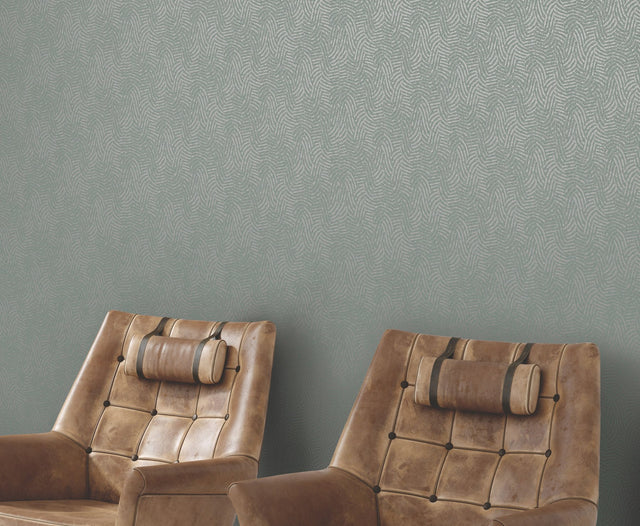 Helix Juniper Wallpaper with Textured Helix Pattern - York RRD7654