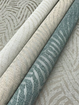 Helix Featherstone Beige Textured Geometric Wallpaper - York RRD7656