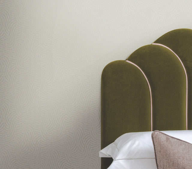 Helix Featherstone Beige Textured Geometric Wallpaper - York RRD7656
