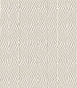 Universal Nature Sand Wallpaper with Geometric Palm Frond Motif - York RRD7660N