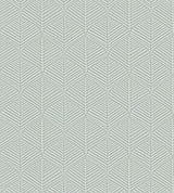 Universal Nature Fog Wallpaper with Geometric Palm Frond Motif - York RRD7661N