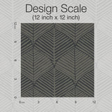 Universal Nature Shadow Black Geometric Vinyl Wallpaper - York RRD7662N