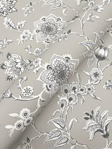 Sutton Grey Toile Coastal Wallpaper - York RT7823