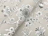 Sutton Grey Toile Coastal Wallpaper - York RT7823