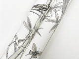 Bambou Toile White Wallpaper with Transitional Toile Pattern - York RT7836
