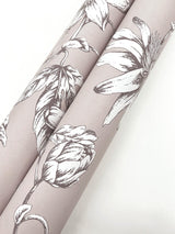 Passion Flower Toile Orchid Wallpaper with Traditional Toile Floral Pattern - York RT7851