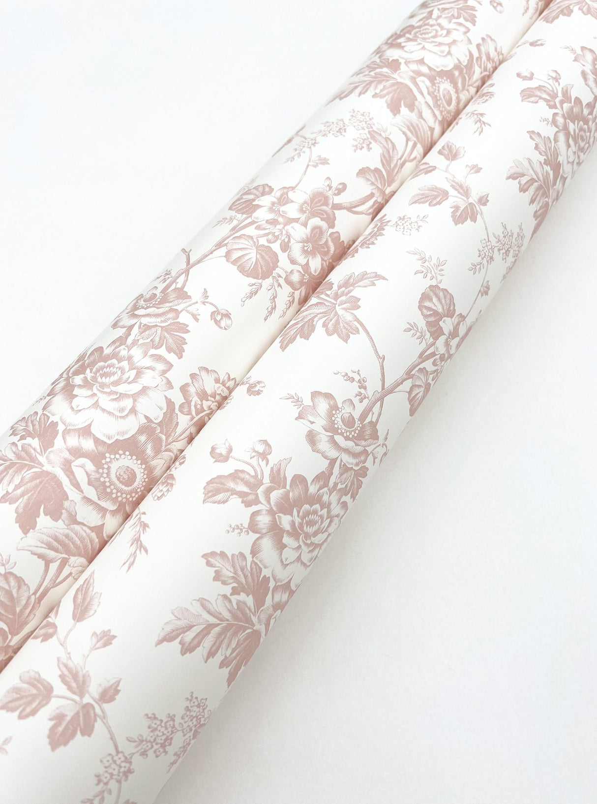 Anemone Toile Blush Wallpaper with Traditional Toile Floral Pattern - York RT7874