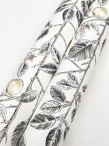 Limoncello Toile Black Wallpaper with Modern Botanical Toile Pattern - York RT7912