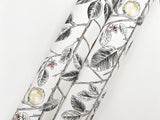 Limoncello Toile Black Wallpaper with Modern Botanical Toile Pattern - York RT7912