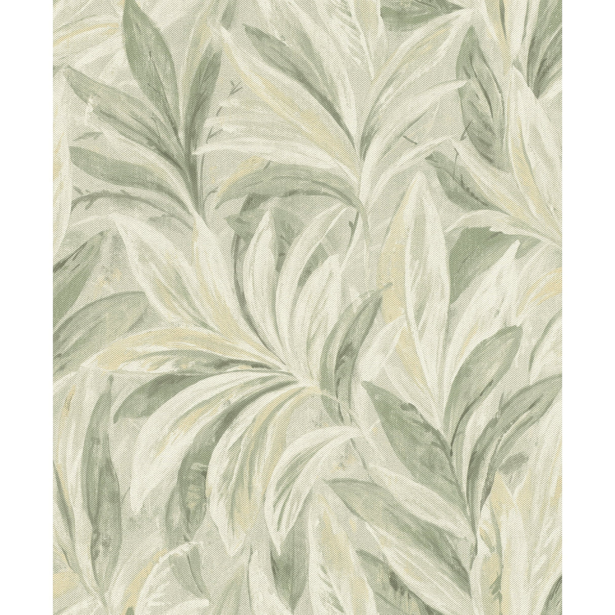 Close-up of Rasch Rennie Moss Leaves Wallpaper pattern