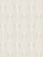Neutral beige botanical leaf wallpaper with a matte finish and straight match pattern.