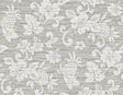 Juno Island Floral wallpaper in Half Moon Grey