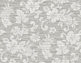 Juno Island Floral wallpaper in Half Moon Grey