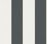 Dylan Striped Stringcloth wallpaper in deep grey with wide vertical stripes