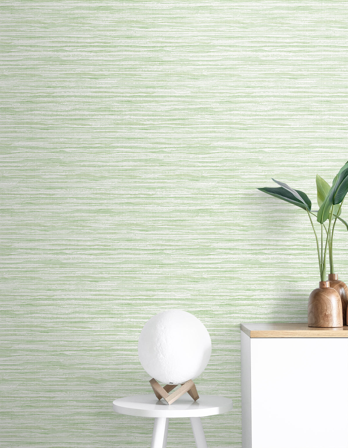 Skye Wave Stringcloth Baby Lettuce by Summer House Textured Sisal Wallpaper – Seabrook Designs SC21104