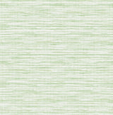 Skye Wave Stringcloth wallpaper in Baby Lettuce green with a woven sisal-inspired texture