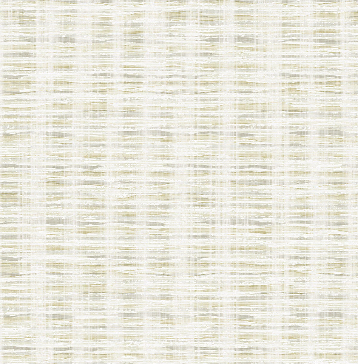 Skye Wave Stringcloth wallpaper in the Early Clouds colorway with a woven sisal look in warm beige and ivory tones.