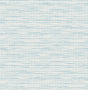 Light blue textured wave stringcloth wallpaper in the Morning Surf colorway