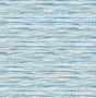 Skye Wave Stringcloth wallpaper in Summer Surf blue with horizontal wave-like texture