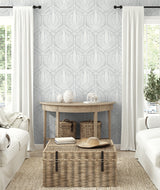 Cyrus Harvest Horizon Grey by Summer House Botanical Wallpaper – Seabrook Designs SC21408
