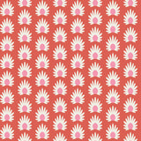 Valentino Fleur Red Peel & Stick Wallpaper with Retro Botanical Daisy Pattern - NuWallpaper SCS6060