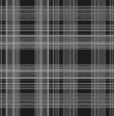 Rad Plaid peel and stick wallpaper in Onyx (black and gray) with a contemporary plaid grid pattern.