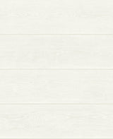 Dove white wood plank peel and stick wallpaper pattern