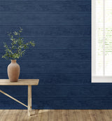 Stacks Denim Blue by Stacy Garcia Peel and Stick Wood Plank Peel & Stick Wallpaper – Stacy Garcia Home SG10102